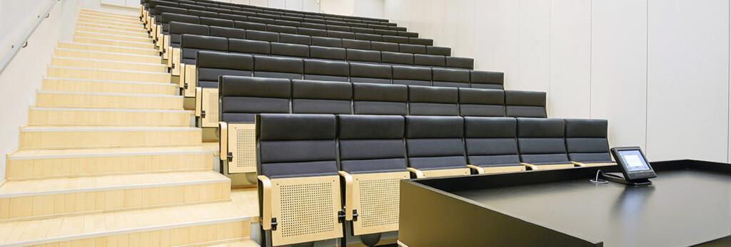Framin auditorio 3, jossa 90 paikkaa seminaareihin ja koulutuksiin.